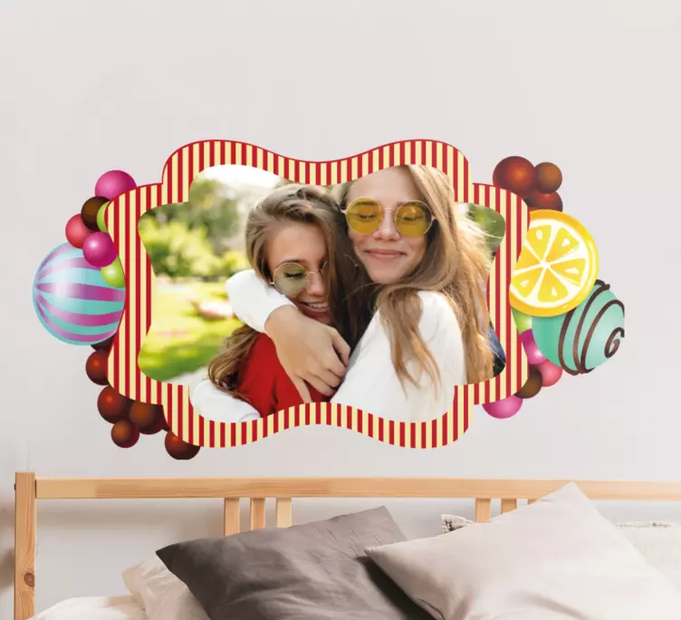 Slik fotoramme væg klistermærke - TenStickers