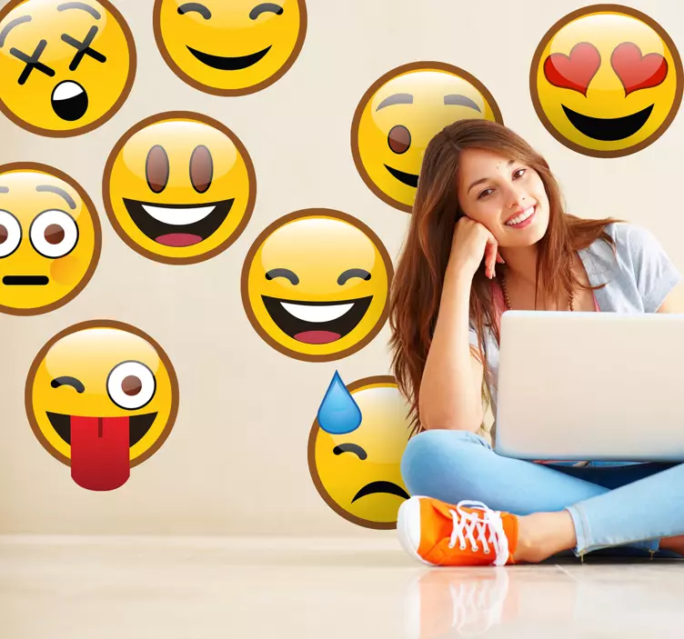 Smileys stickers - TenStickers
