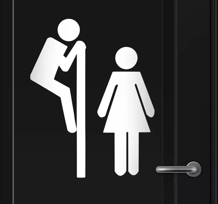 sneak peek toilet sticker - TenStickers