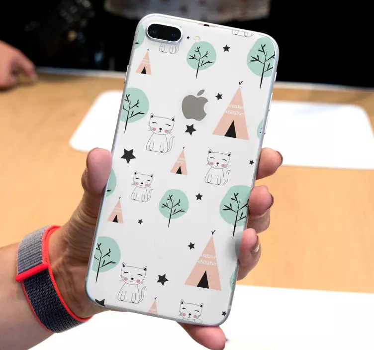 Sød killing mønster wallsticker dyr - TenStickers