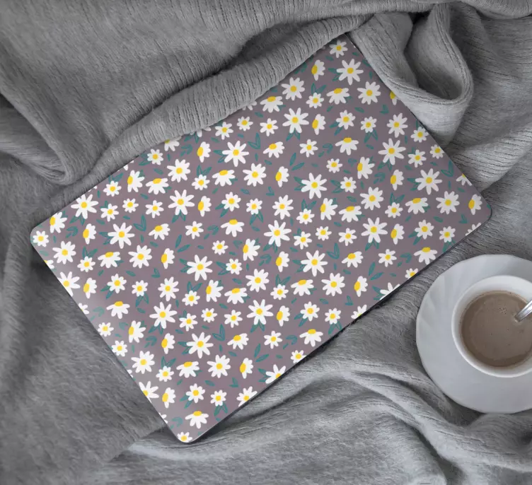 Søde lille daisy sømløse mønster bærbare skind - TenStickers