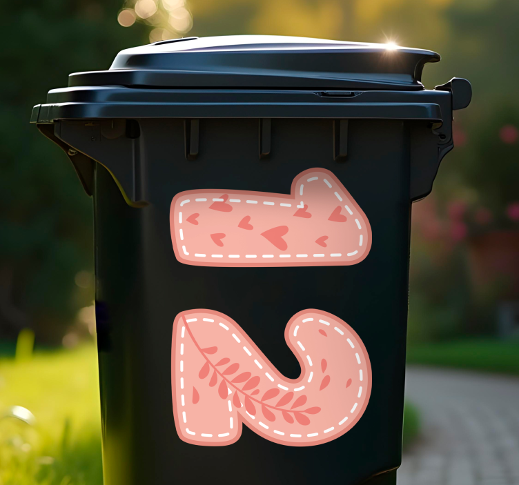 Søde sjove tal container klistermærke - TenStickers