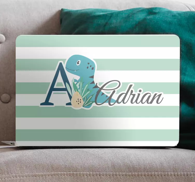 Sødt dinosaurdesign klistermærke til bærbar - TenStickers