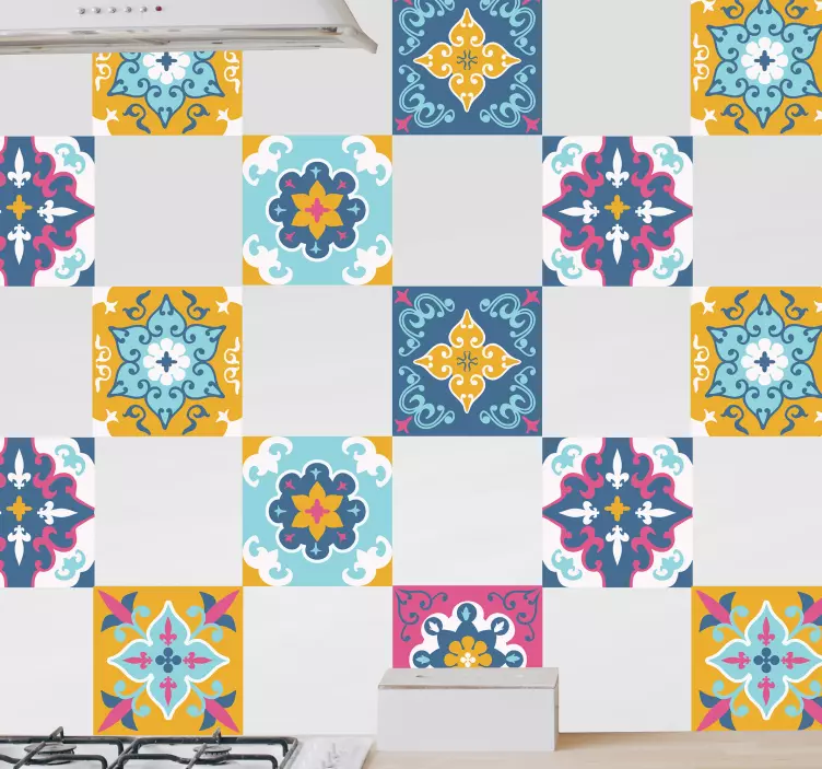 Klistermærke til sommermønster - TenStickers