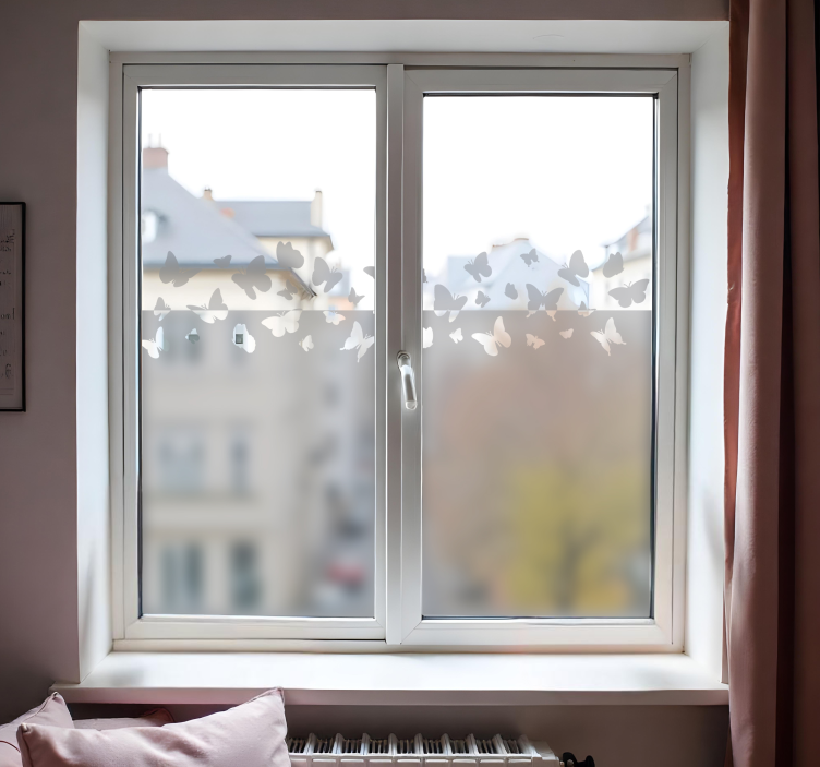 Sommerfugle vindue sticker - TenStickers