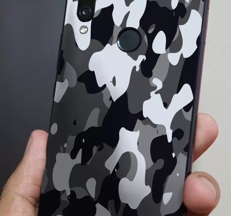 Sort camouflage huawei klistermærke - TenStickers