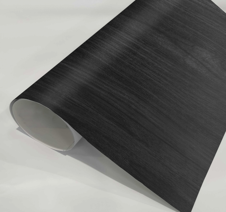 Sort træ folie til møbler - TenStickers