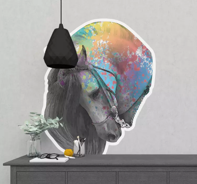 Spansk hest andaluz husdyr væg klistermærke - TenStickers