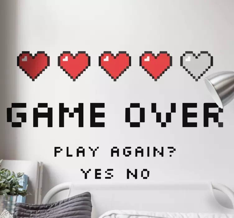 Spil pixel kunst spil stil playstation mærkat - TenStickers