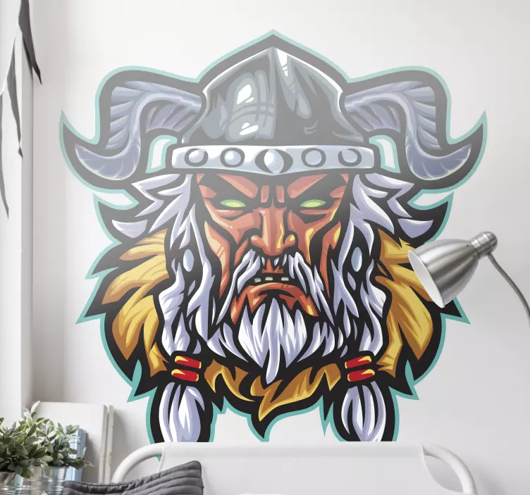 Spil viking krigsherre videospil mærkat - TenStickers