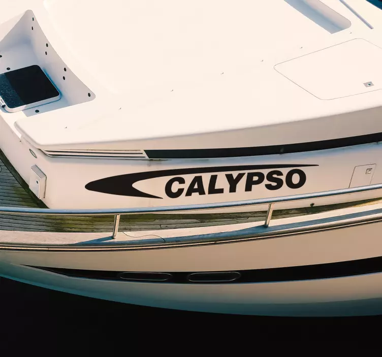 Sportsbådnavn marine wallsticker - TenStickers