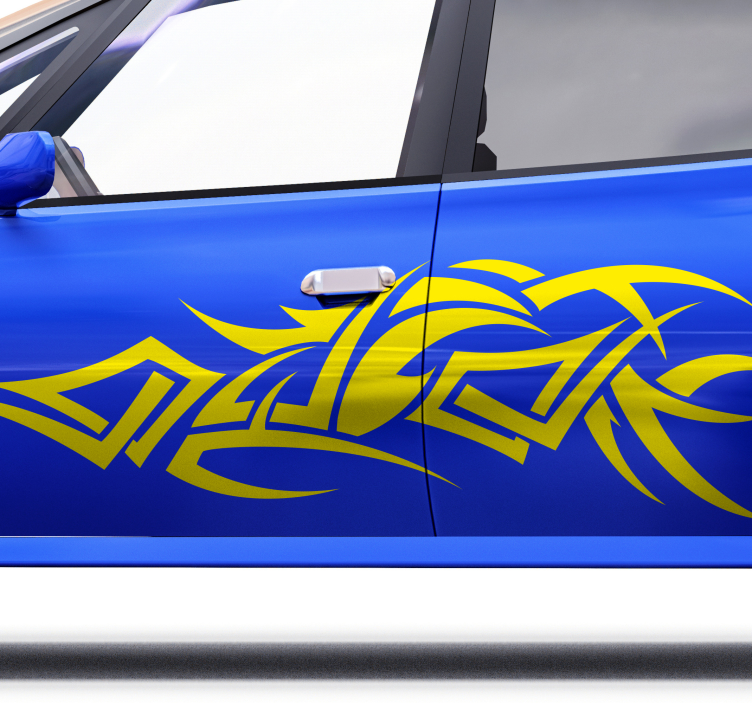 Stempel dekoration bil klistermærke - TenStickers