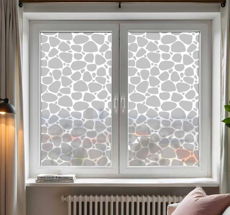 Sten silhuetter vindue sticker - TenStickers