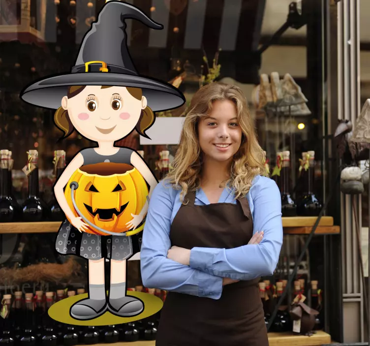 Stickers halloween lille pige - TenStickers