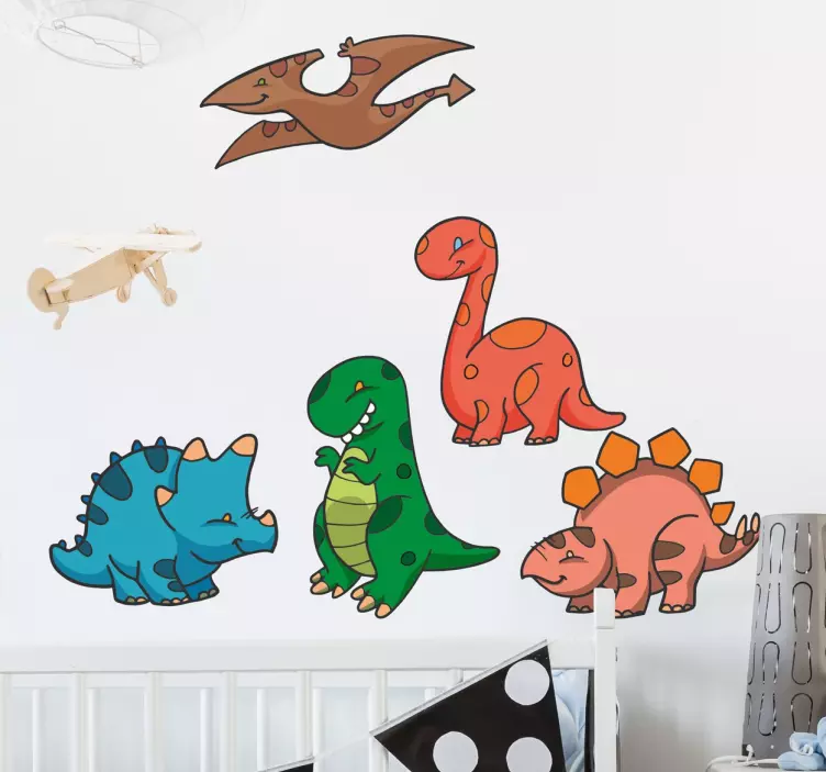 stickers sæt med dinosauros - TenStickers