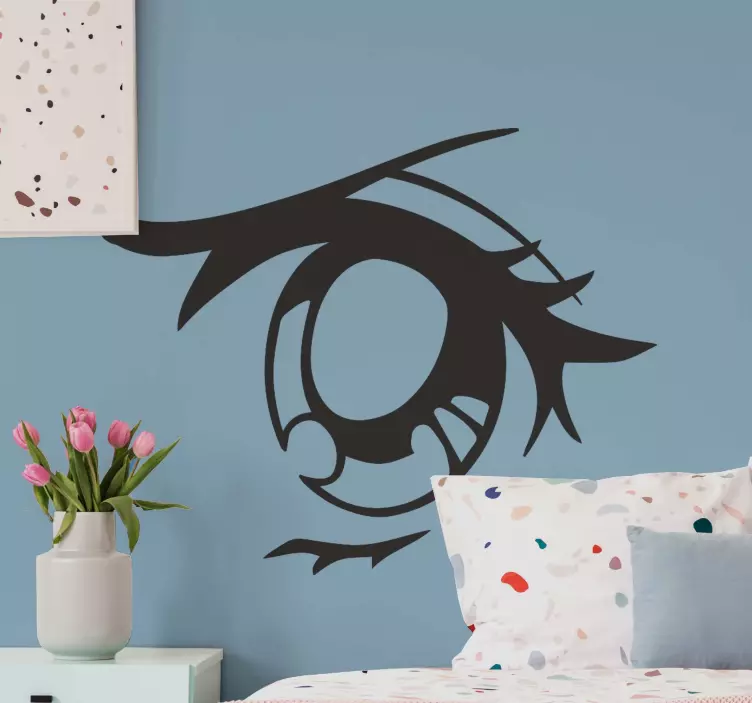 Stiliseret øjenudtryk wallsticker dyr - TenStickers