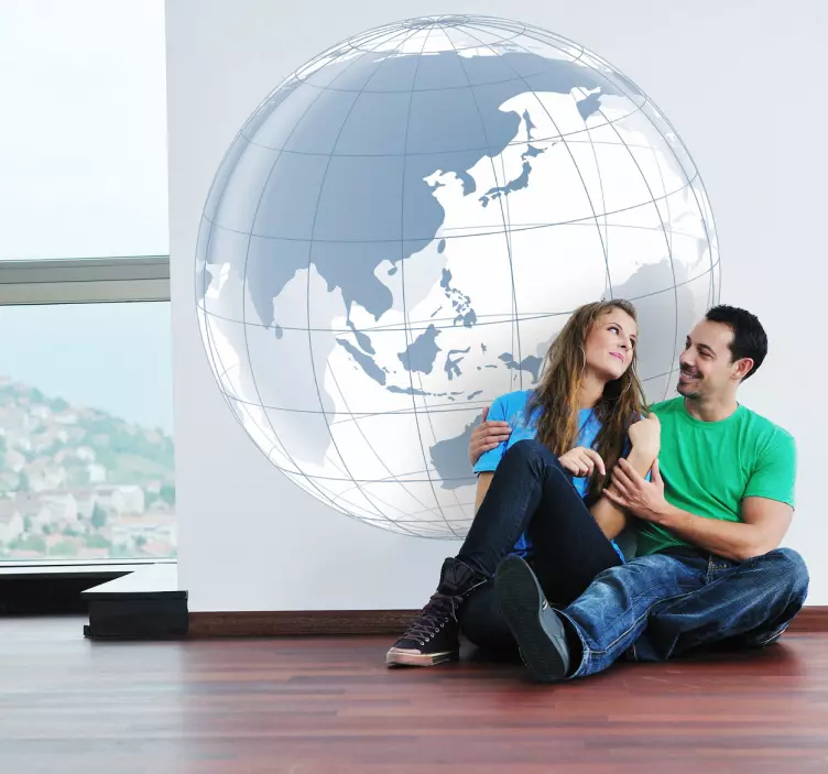 Stillehavet transparent klistermærke - TenStickers