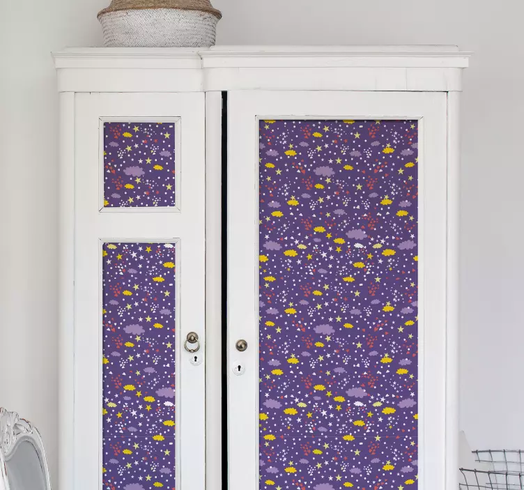 Stjerner og skyer plads væg klistermærke - TenStickers