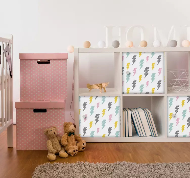 Storm lyn mønster klistermærke - TenStickers