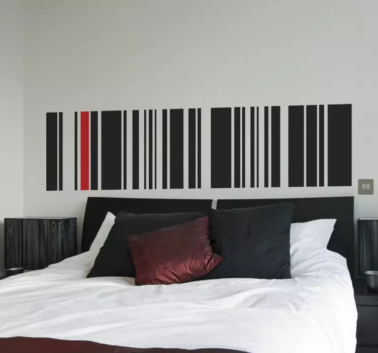 Stregkode wallsticker - TenStickers