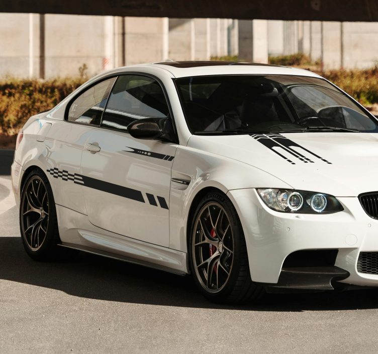 Striber 3 designs klistermærke til bil - TenStickers