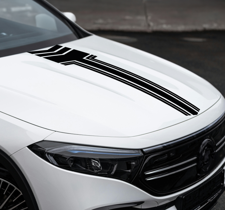 Striber med pile klistermærke til bil - TenStickers