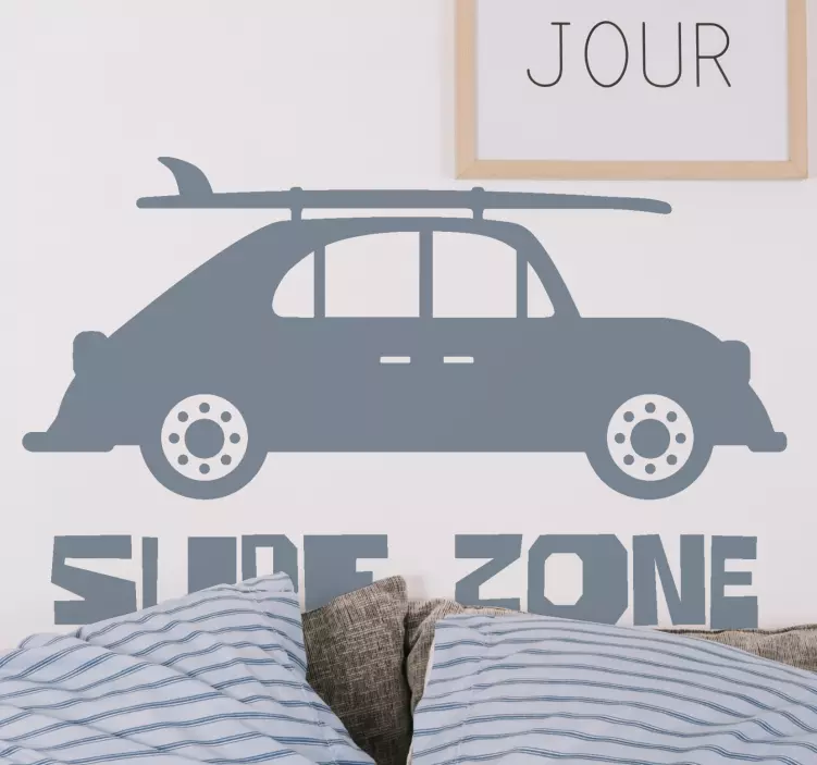 Surfzone bildesign motorklistermærke - TenStickers