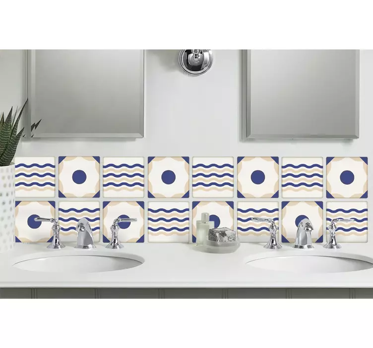 Spansk flise klistermærke kant klistermærke - TenStickers