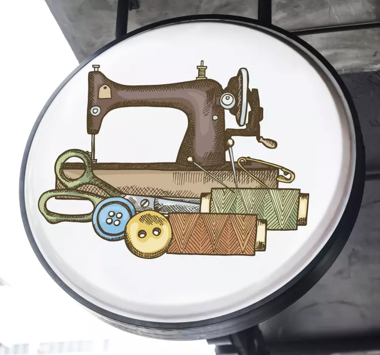 Syningssæt vægkunstklistermærke - TenStickers