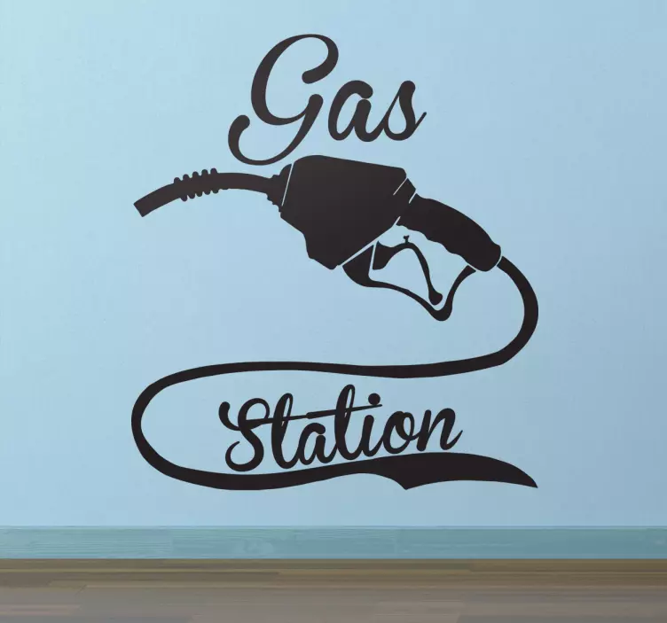 Tankstation mærkat - TenStickers