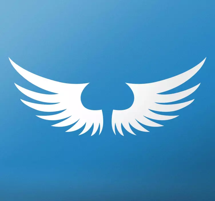 Tatovering englevinger vægkunst sticke - TenStickers