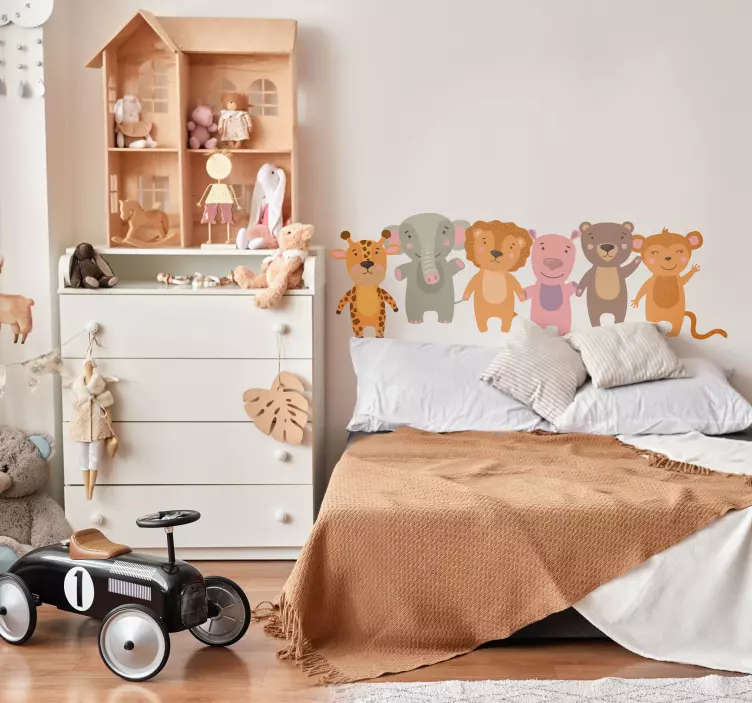 Tegninger af dyr wallsticker til børn - TenStickers