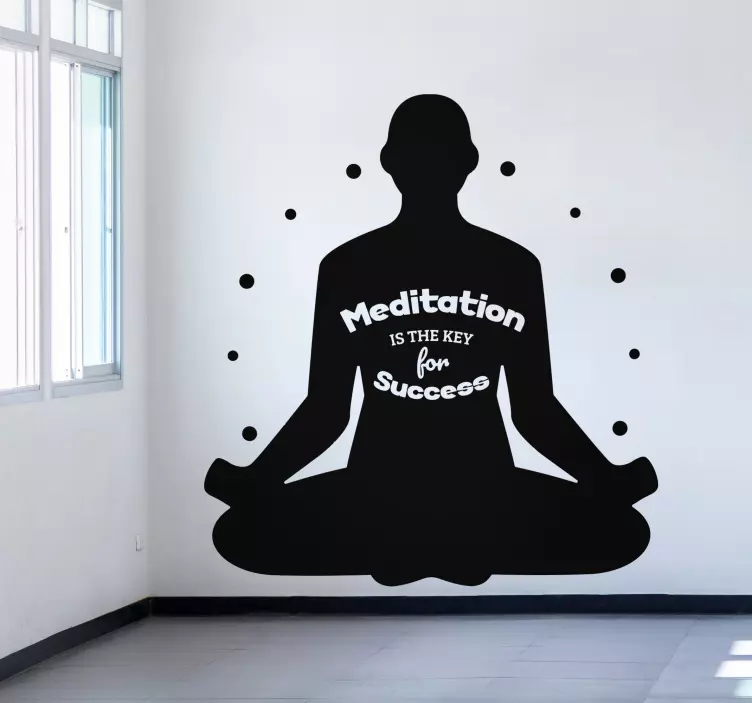 Tekst meditation stue vægindretning - TenStickers