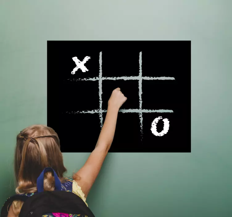 Tic tac toe tavle hjemmevægklistermærke - TenStickers