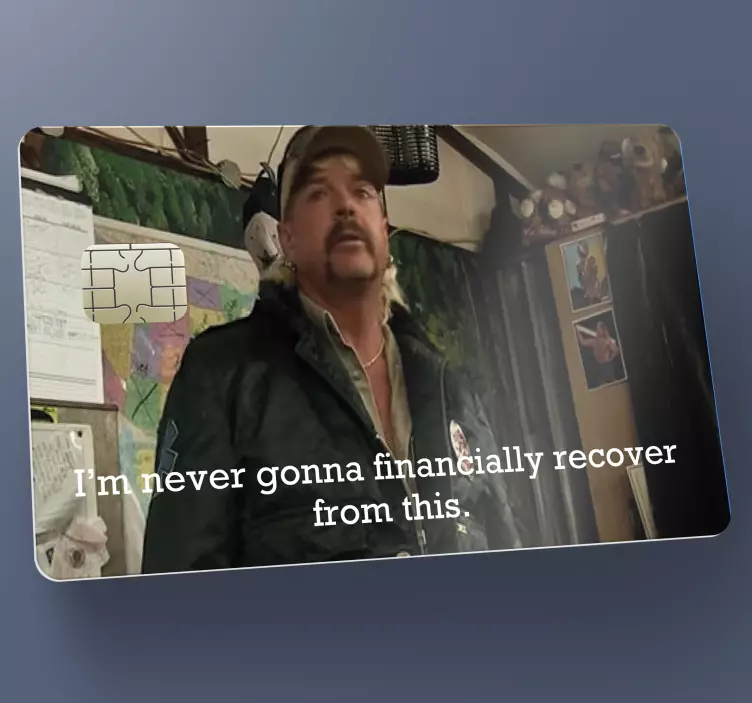 Tiger konge et kort klistermærke - TenStickers