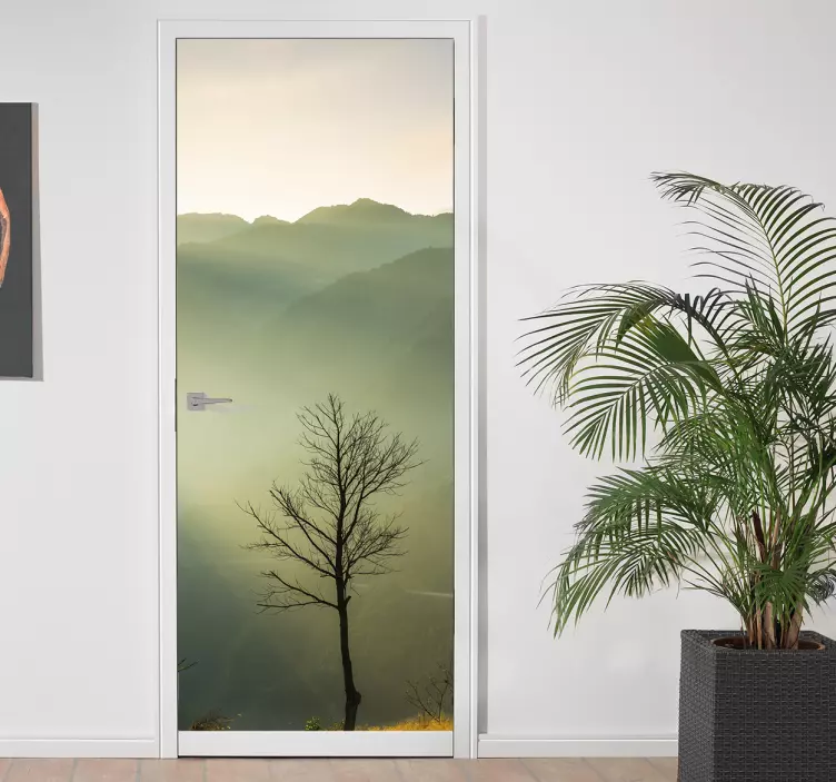 Til naturdør vinyl klistermærke - TenStickers