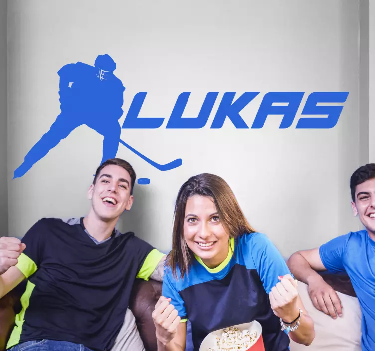 Tilpasset hockeyinspiration sport klistermærke - TenStickers