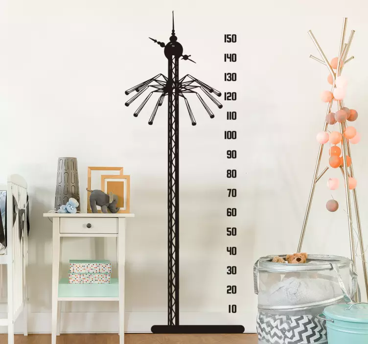 Tivoli Himmelskibet højdemåler sticker - TenStickers