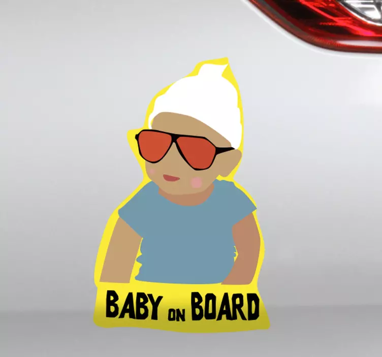 Tømmermænd baby ombord på bilmærkat - TenStickers