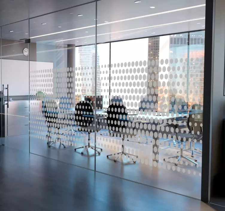 Topos til kontor cirkel klistermærke - TenStickers