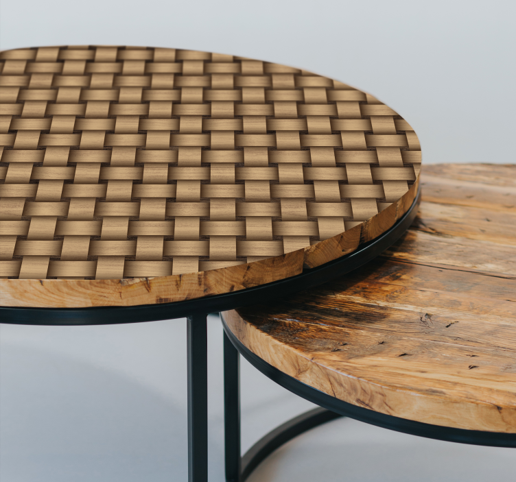 Træ flettes sammen folie til møbler - TenStickers