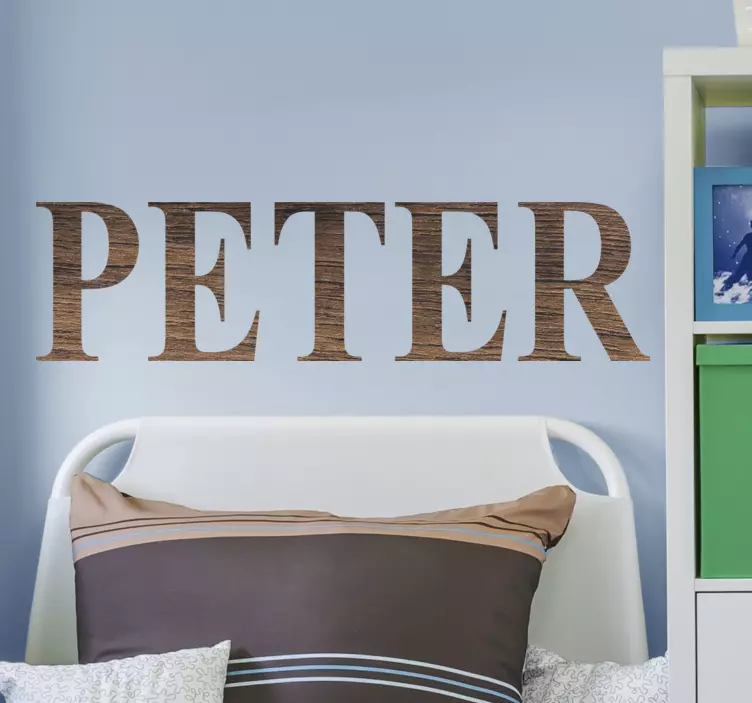 Træ navn effekt personlig mærkat - TenStickers