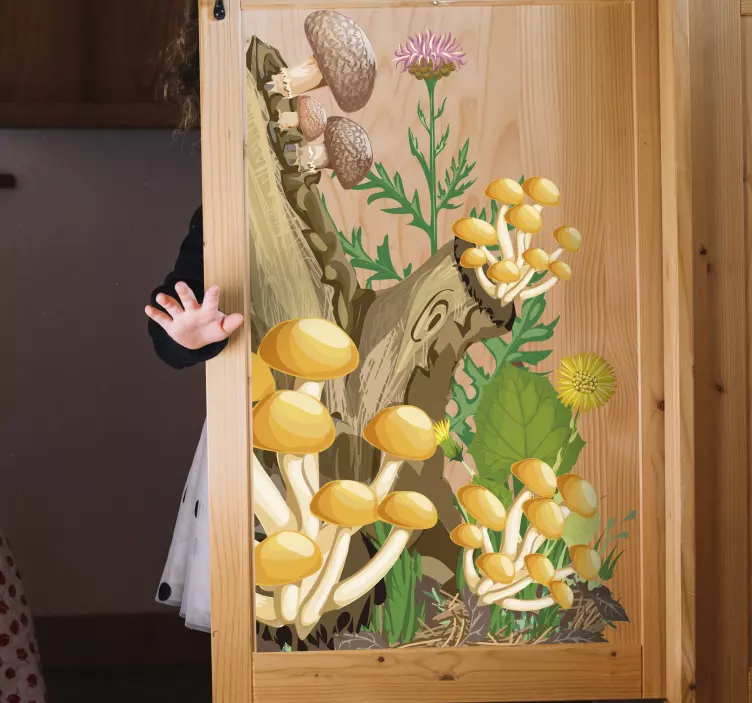 Klistermærke til træ og svampe - TenStickers