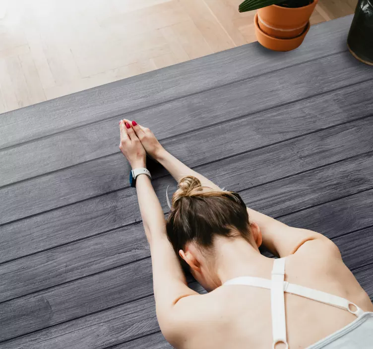 Træ grå gulv klistermærke gulv klistermærke - TenStickers