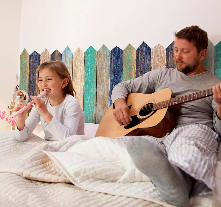 Træ hegn hovedgærde hjem væg klistermærke - TenStickers