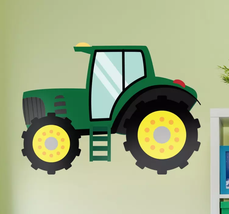 Traktor børneværelse wallsticker - TenStickers