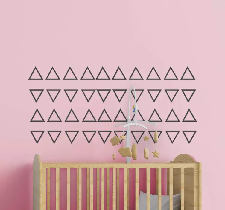 Trekanter mønster design wallsticker dyr - TenStickers