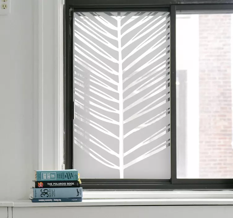 Klistermærke med tropisk bladvindue - TenStickers