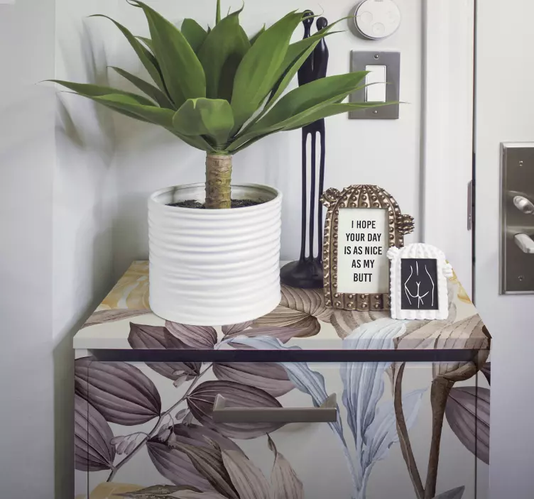 Tropiske planter xxl folie til møbler - TenStickers