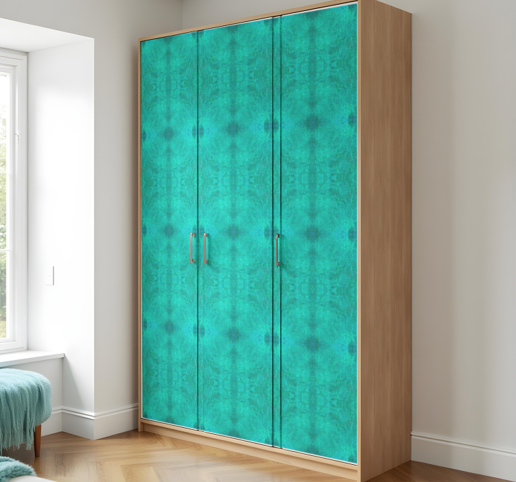 Turkis teksturmønster folie til møbler - TenStickers